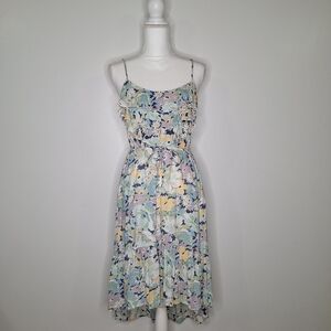 LC Lauren Conrad Pastel Floral High Low Midi Dress - 6